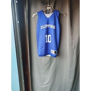 Alleson Athletic Youth Small Blue Clippers‎ Reversible Basketball Jersey